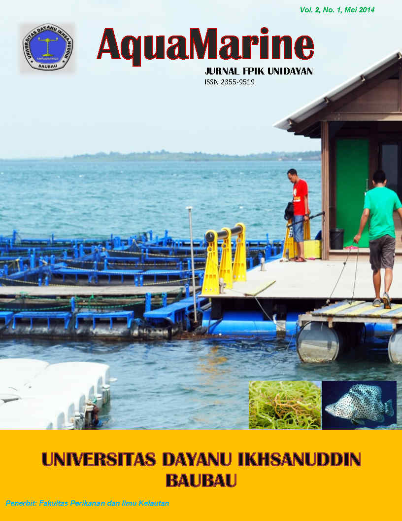 					View Vol. 2 No. 1 (2014): AquaMarine (Jurnal FPIK UNIDAYAN)
				